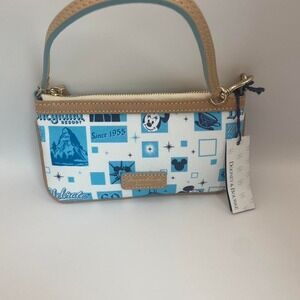 Disney Dooney & Bourke Disneyland 1955 Retro Print Wristlet  NWT  Clutch